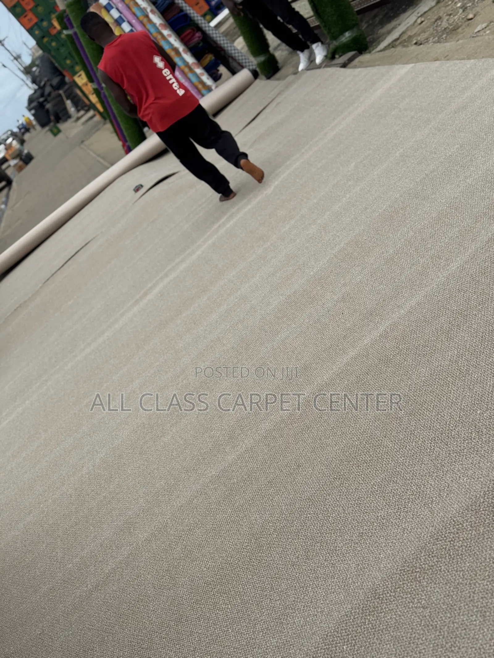 Light Brown Heavy and Thick Floor Woolen Carpet for Church, Offices