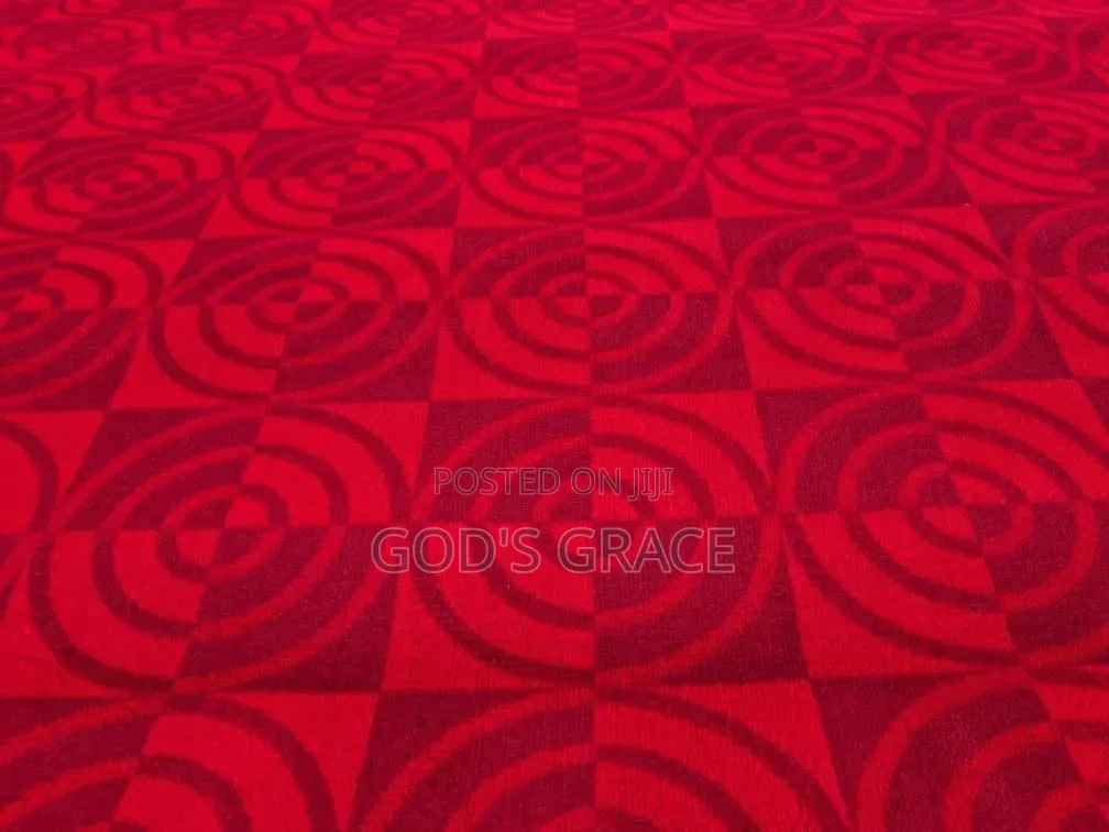 Red Floor Quality and Thick Industrial Carpet for Church Auditorium