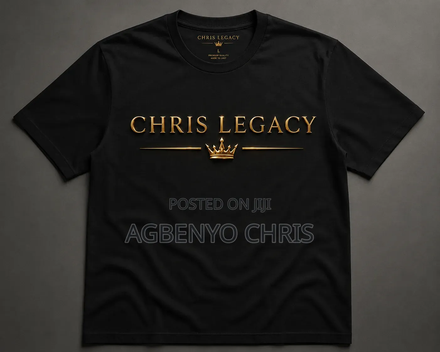 Chris Legacy Black Vintage T-Shirt