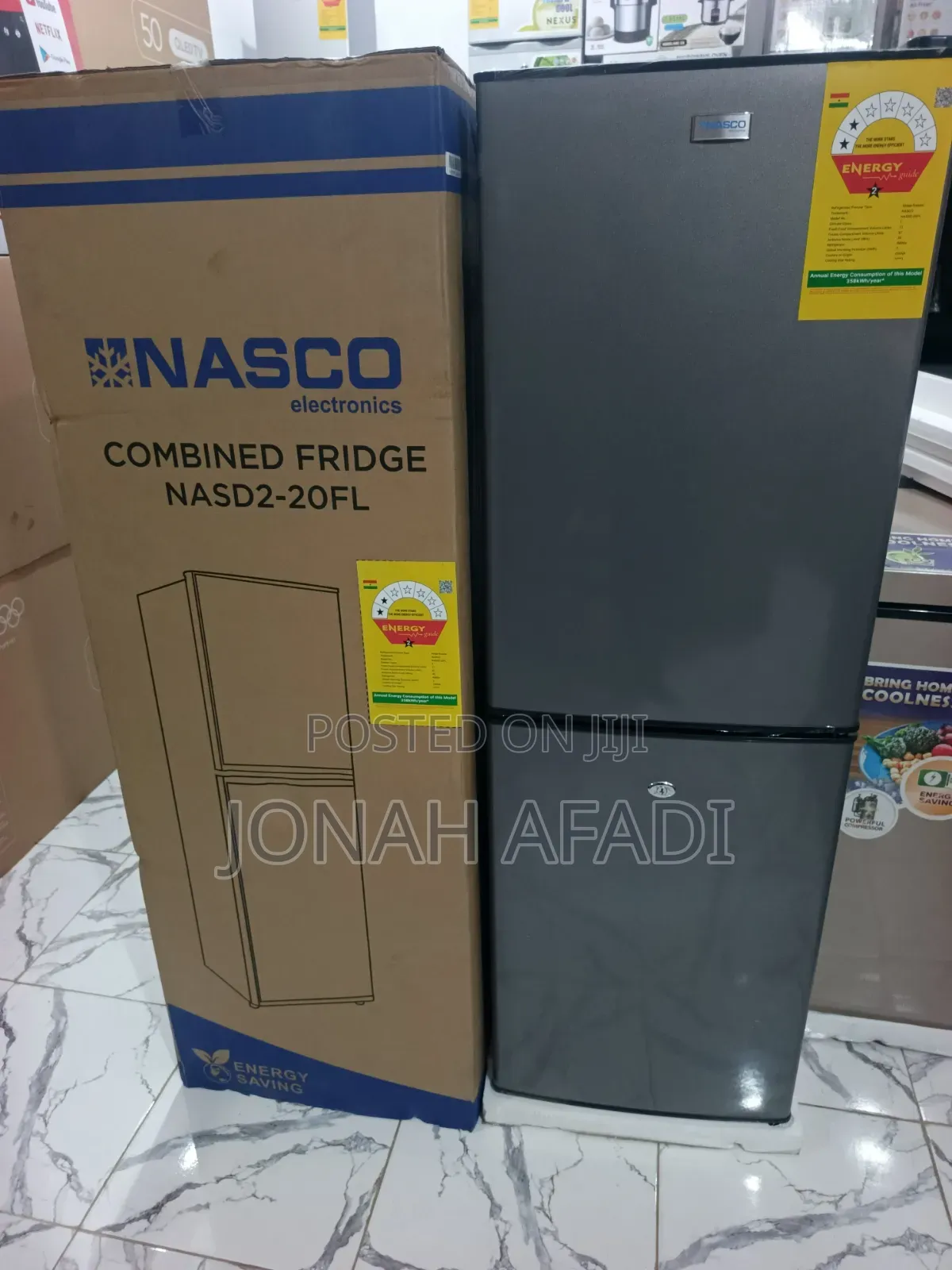 Nasco 158l Gross Double Door Refrigerator (Dd2-20/Nasd2-20)