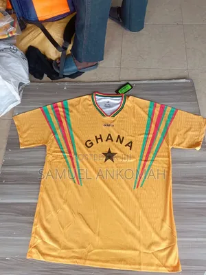 4xl, 5xl Vintage Style Ghana Black Stars Football Jersey – Yellow