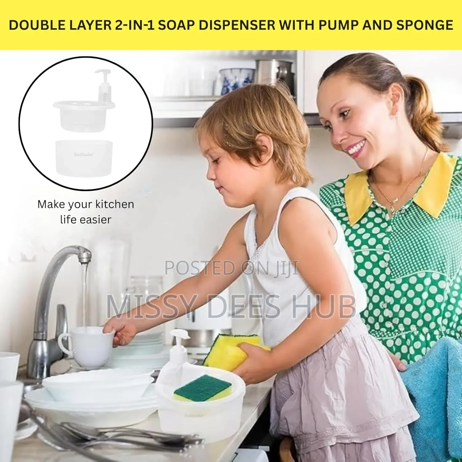 2in1 Liquid Soap Dispenser