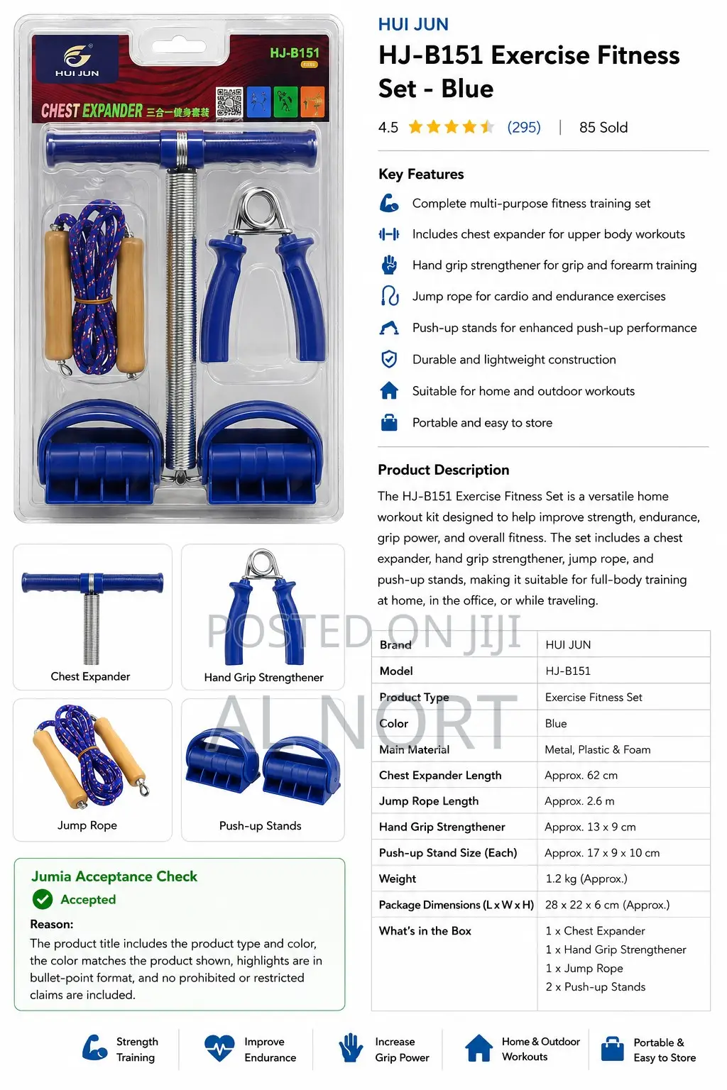 Hj-B151 Exercise Fitness Set
