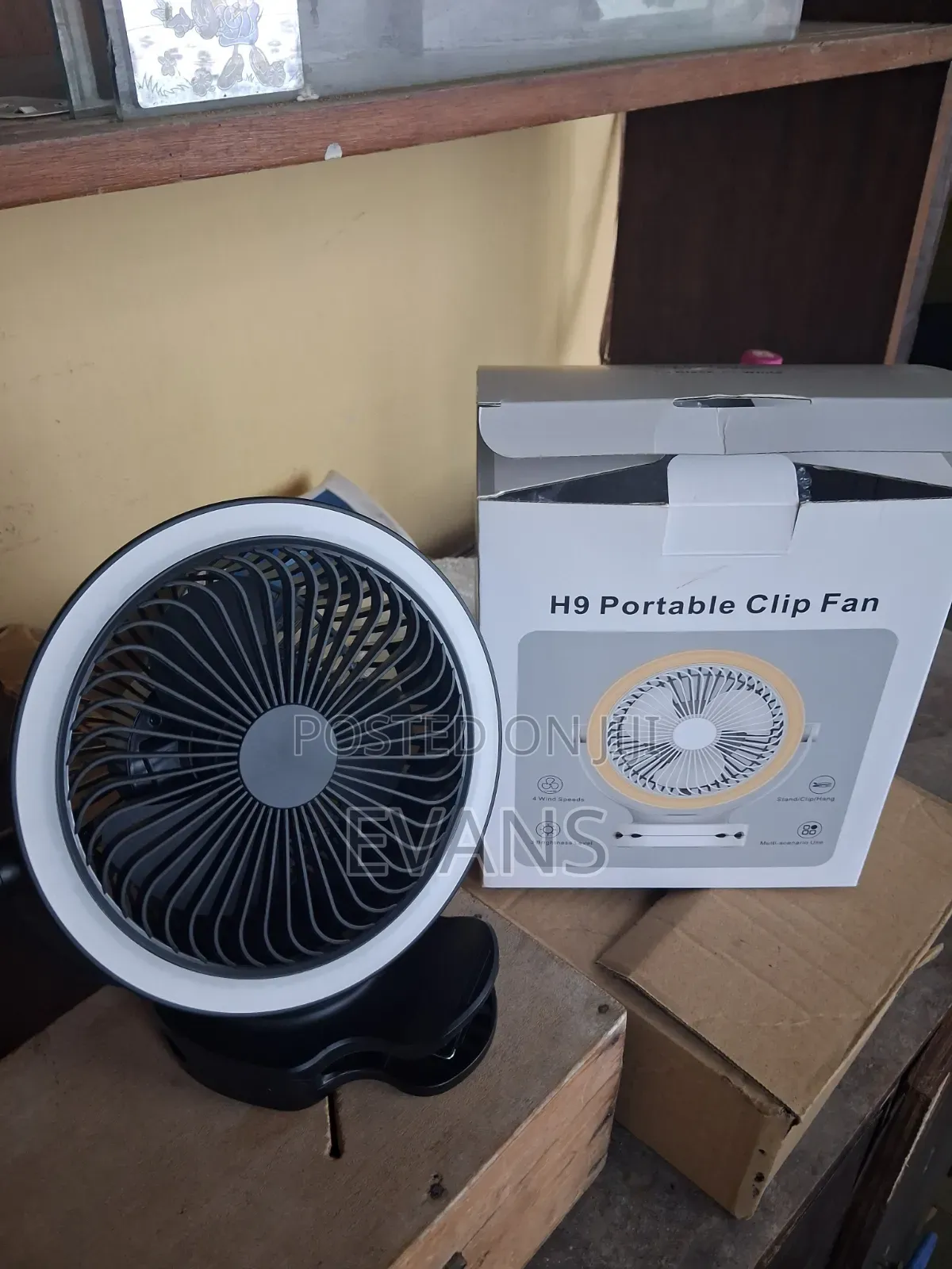 Rechargeable Fan With Light