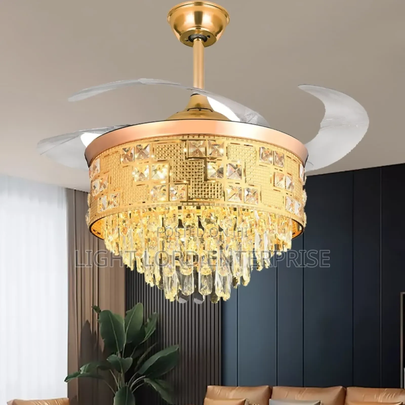 Jibeges Vintage 48inches Fan Light