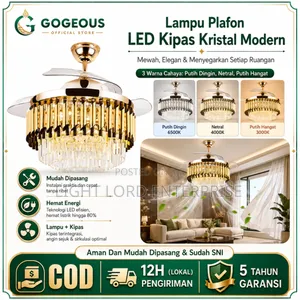 Achievs Led Light Chandelier Fan Light With Remote