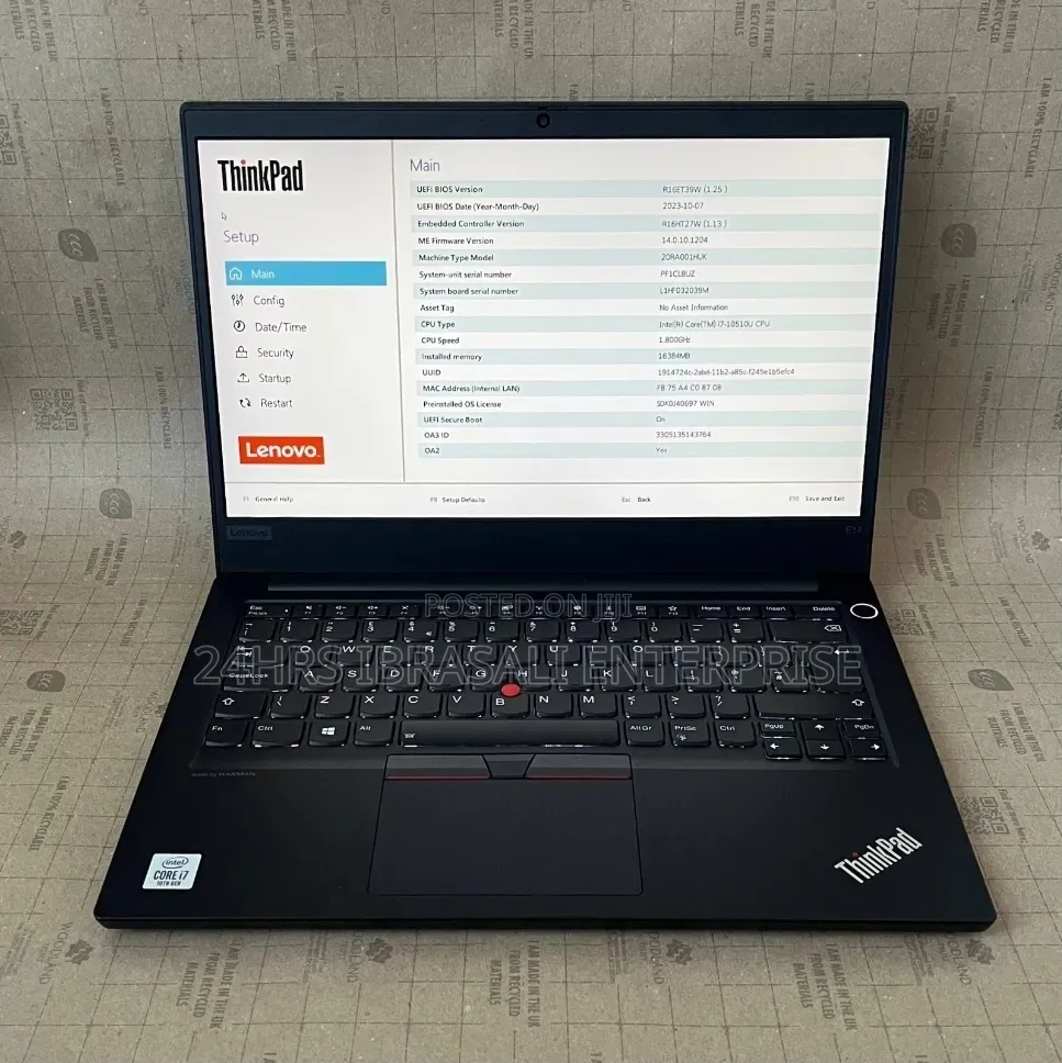 Laptop Lenovo ThinkPad E14 Gen 1 8GB Intel Core i5 SSD 256GB