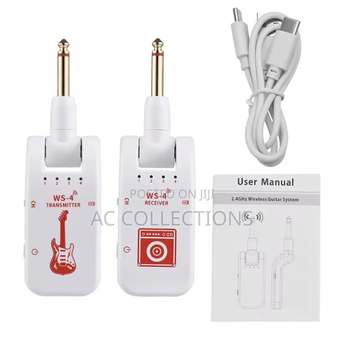 Wireless Guitar Transmitter [White]