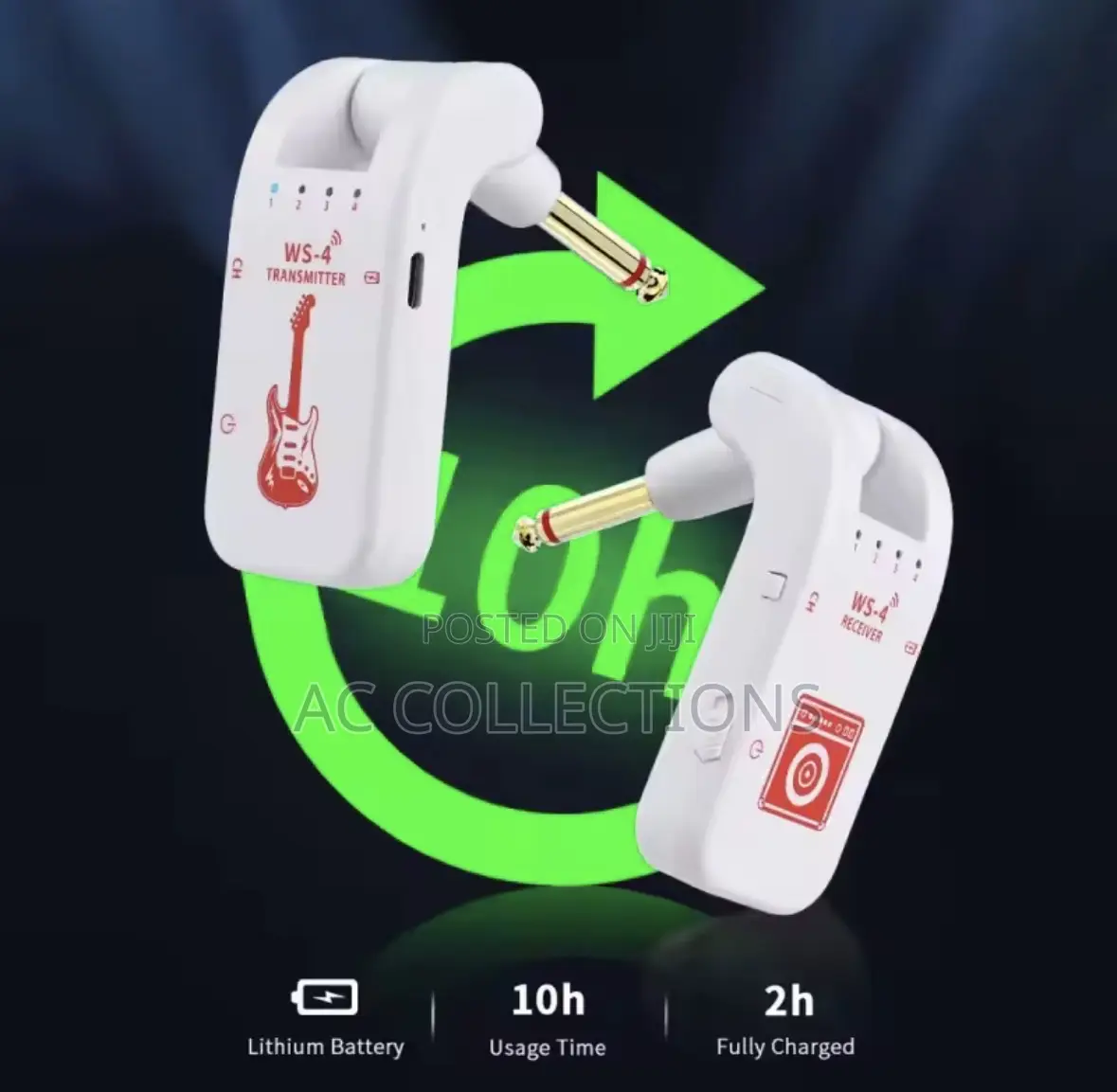 Wireless Guitar Transmitter [White]