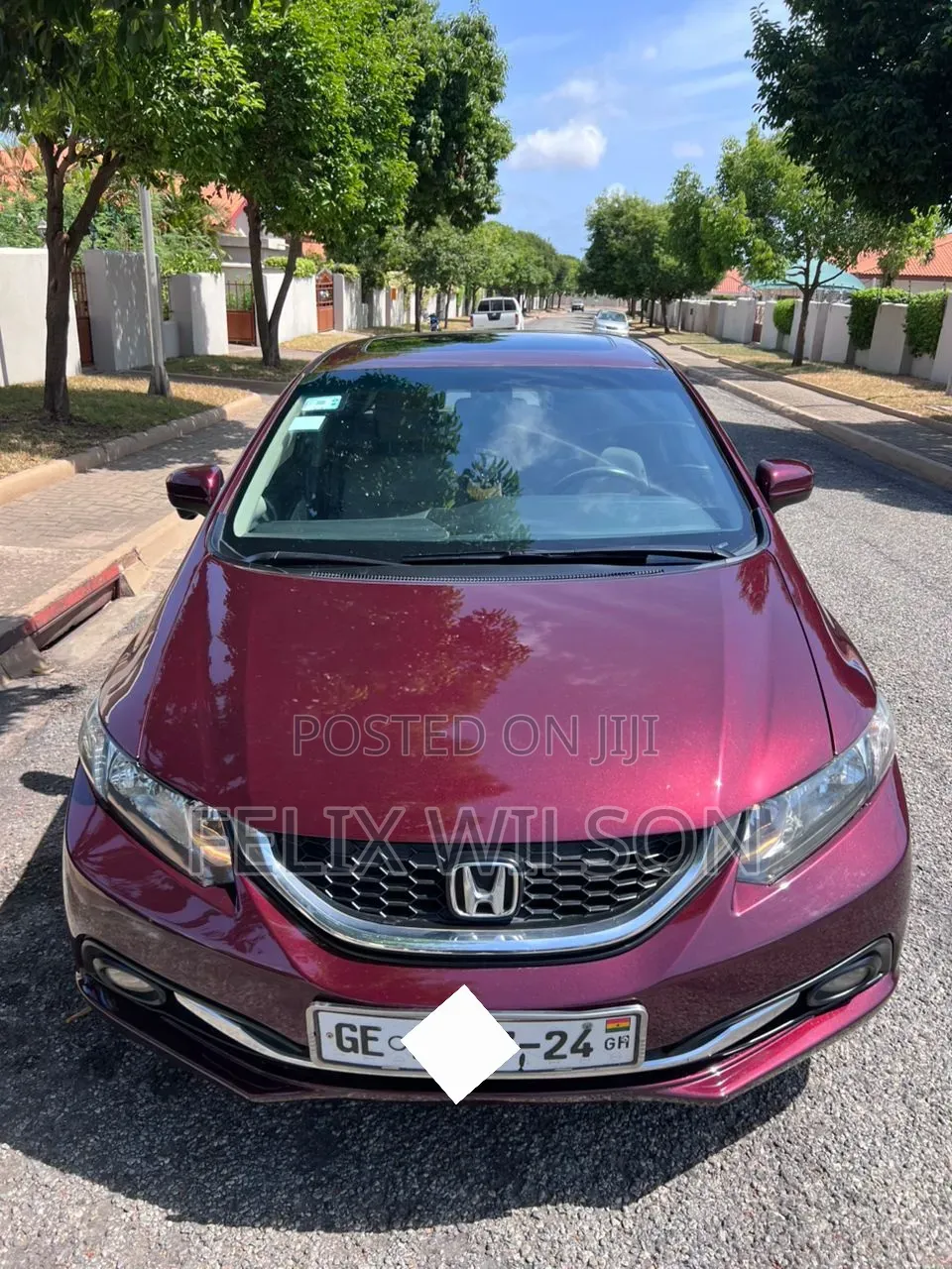 Honda Civic 2014 Burgundy