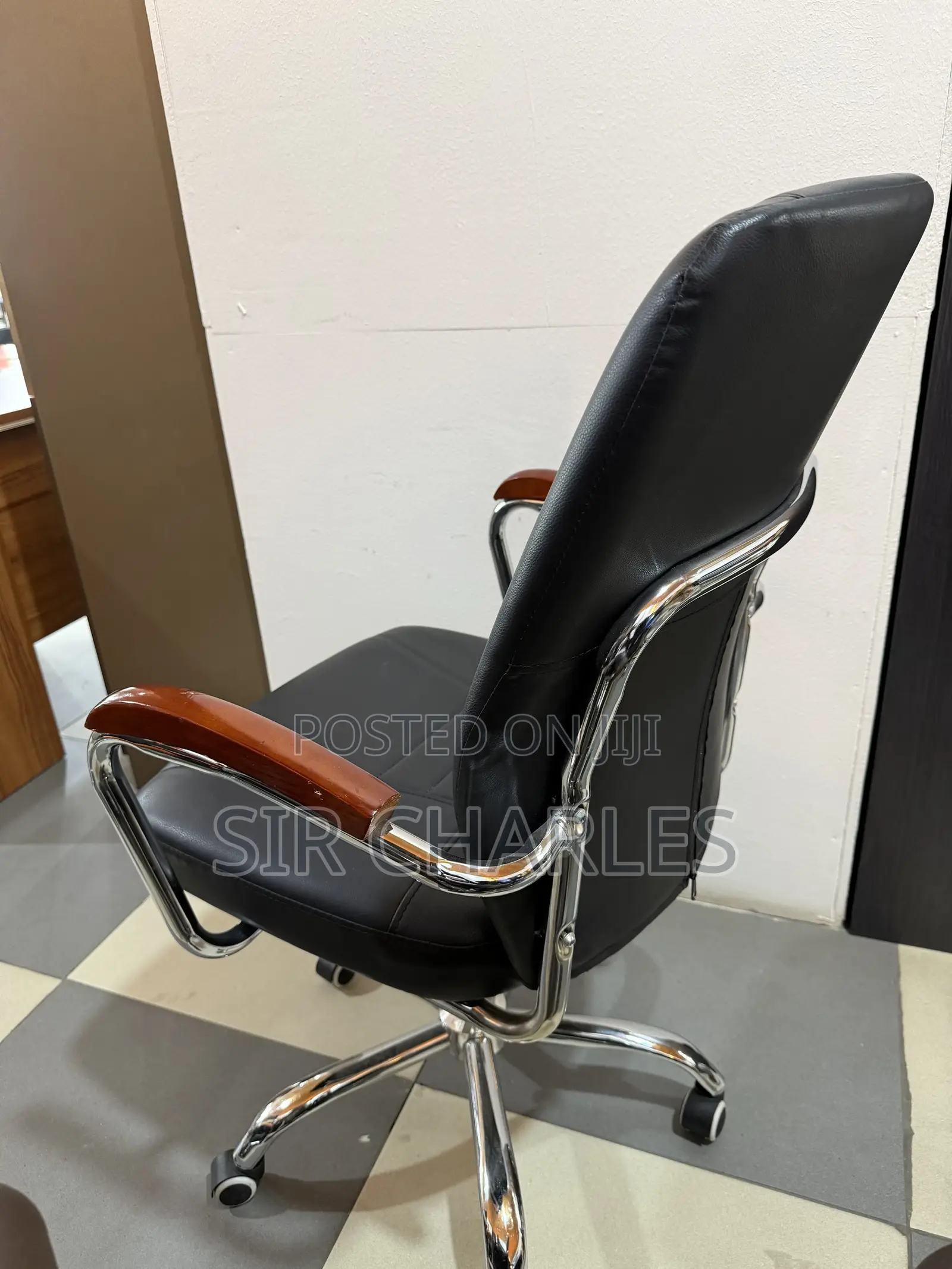 Leather Swivel Office Chair