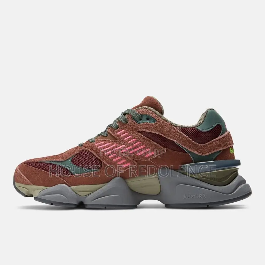 New Balance 9060 Burgundy Pink Sneakers