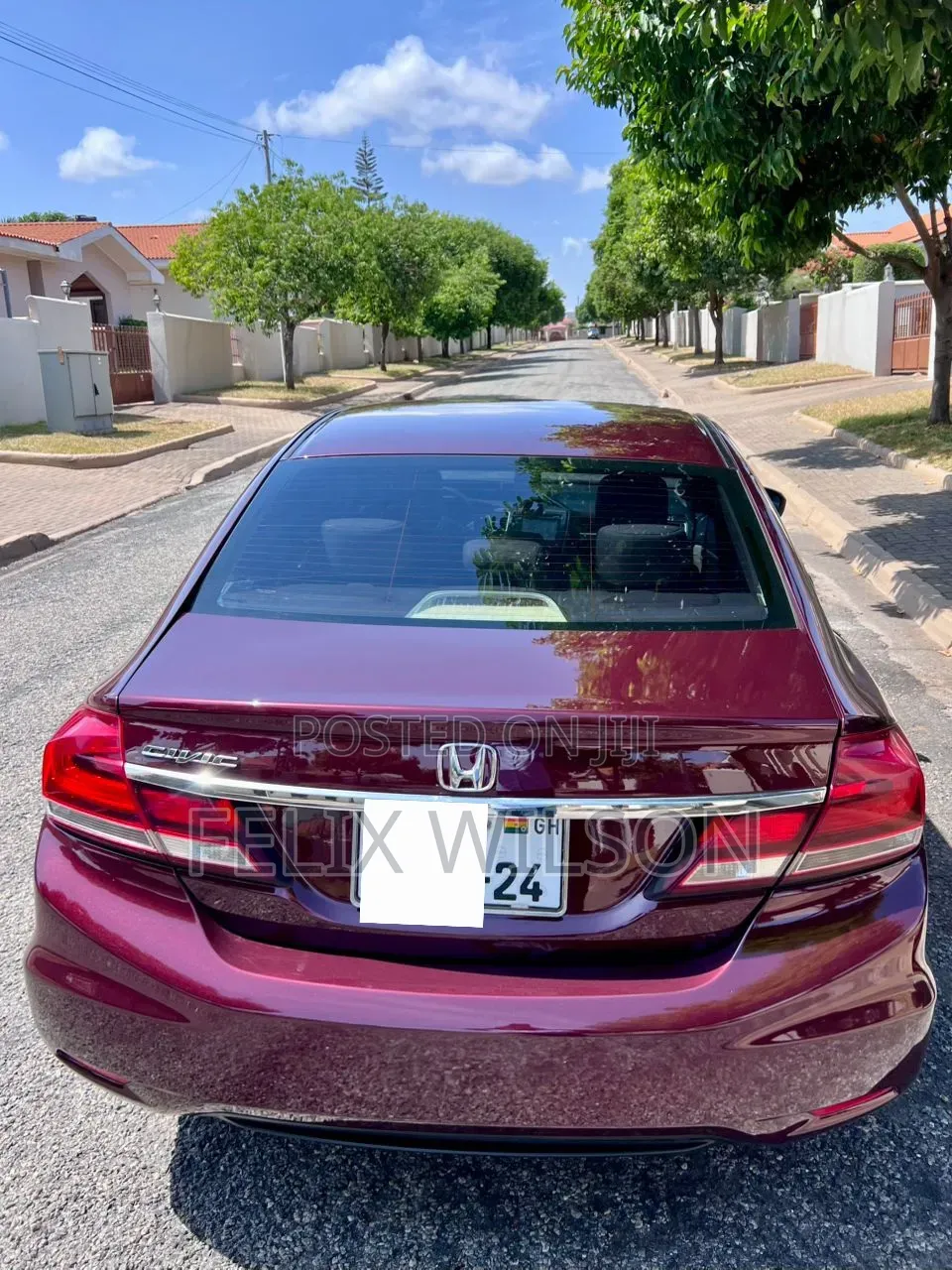 Honda Civic 2014 Burgundy