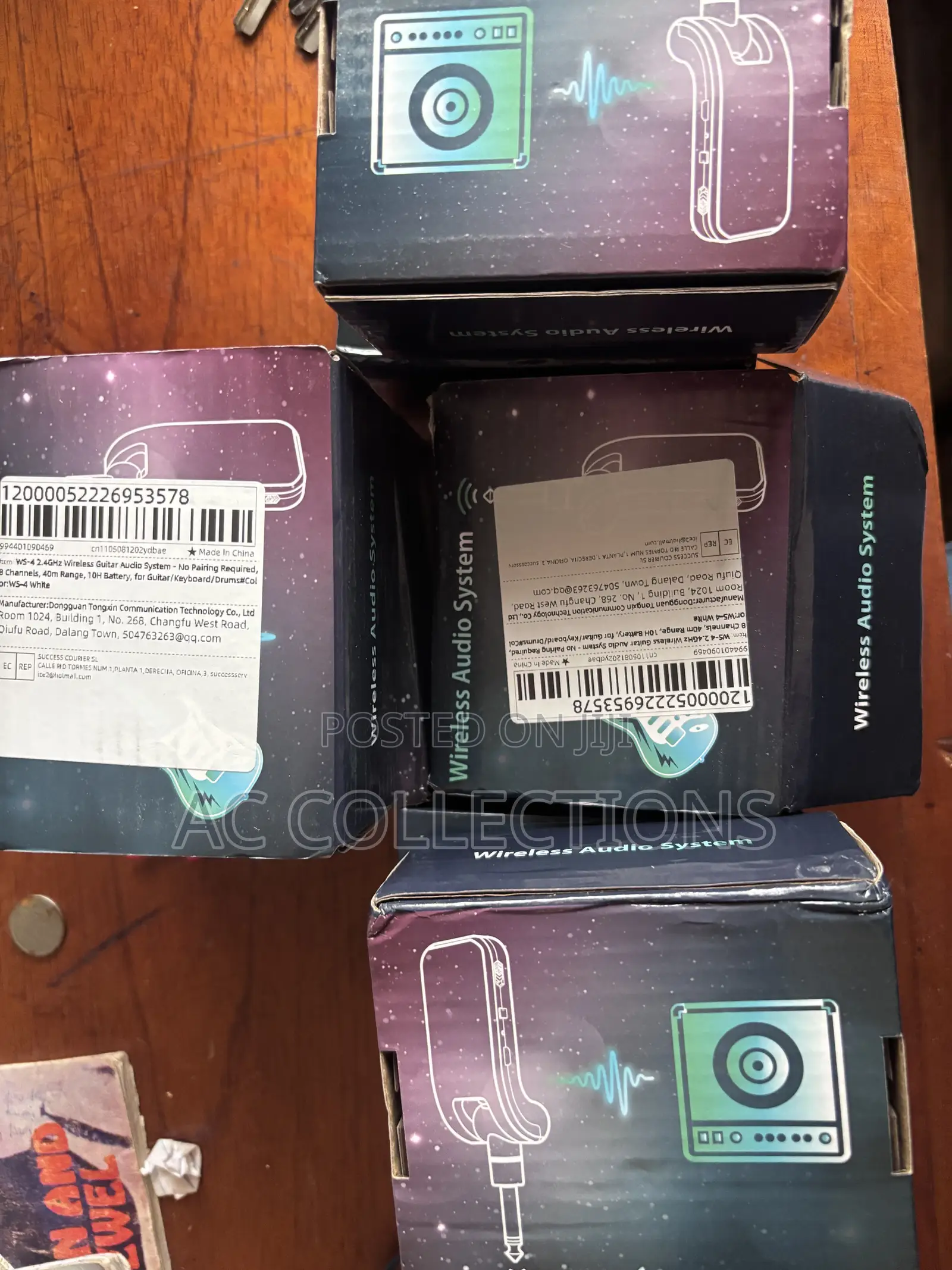 White Guitar Transmitter Wireless