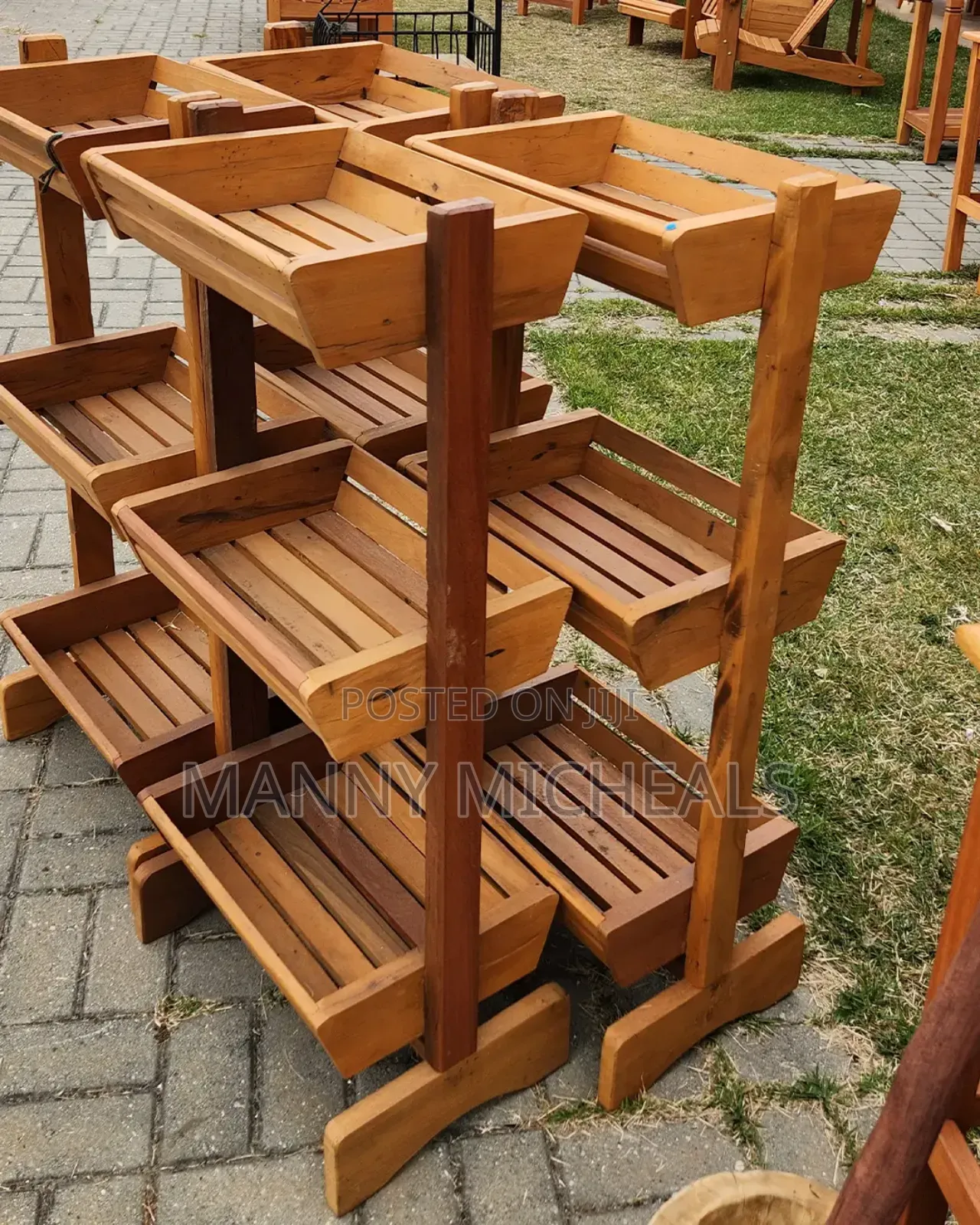 Premium Wooden Display Rack