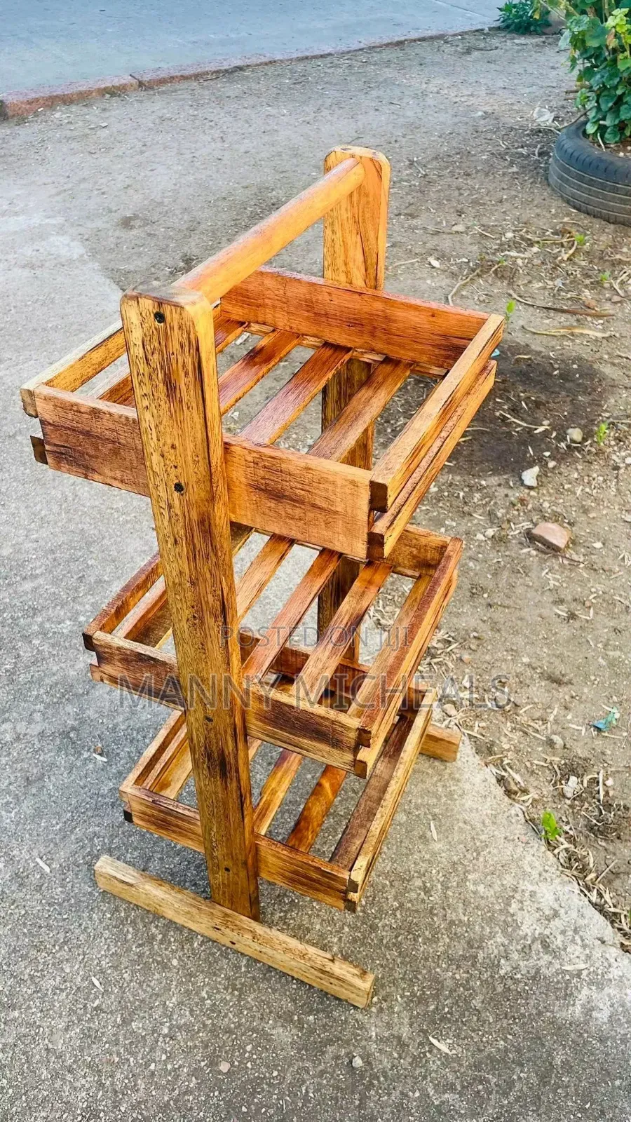 Premium Wooden Display Rack