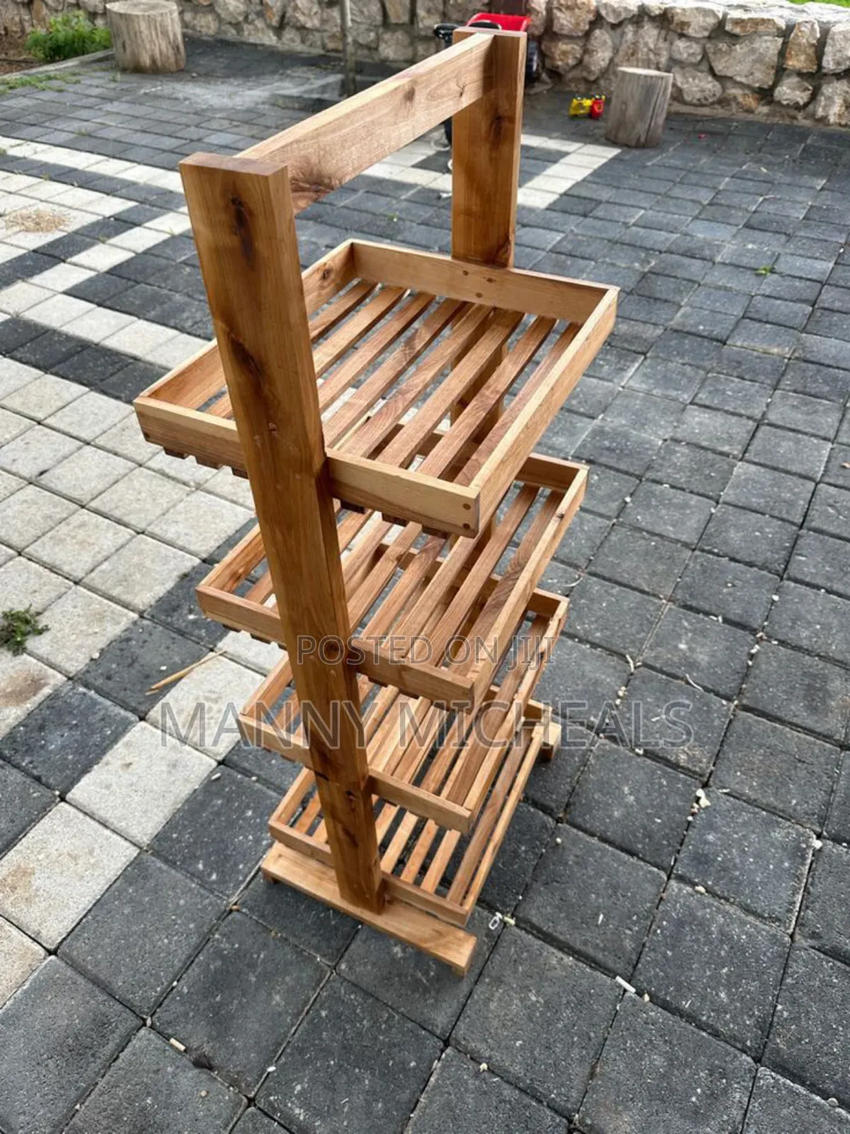 Premium Wooden Display Rack