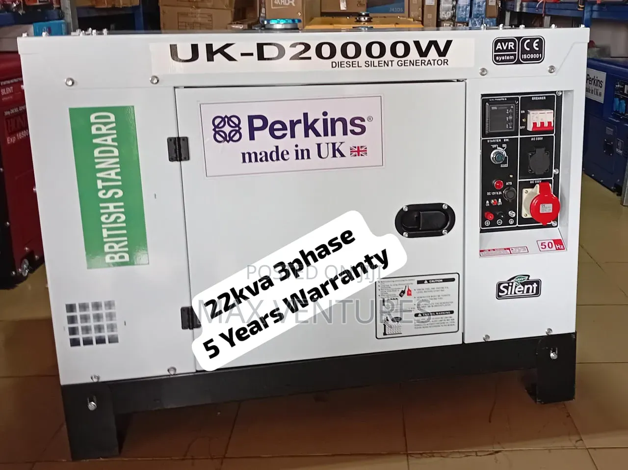22kva Silent Diesel Generator – Ideal for Homes Businesses 22kva