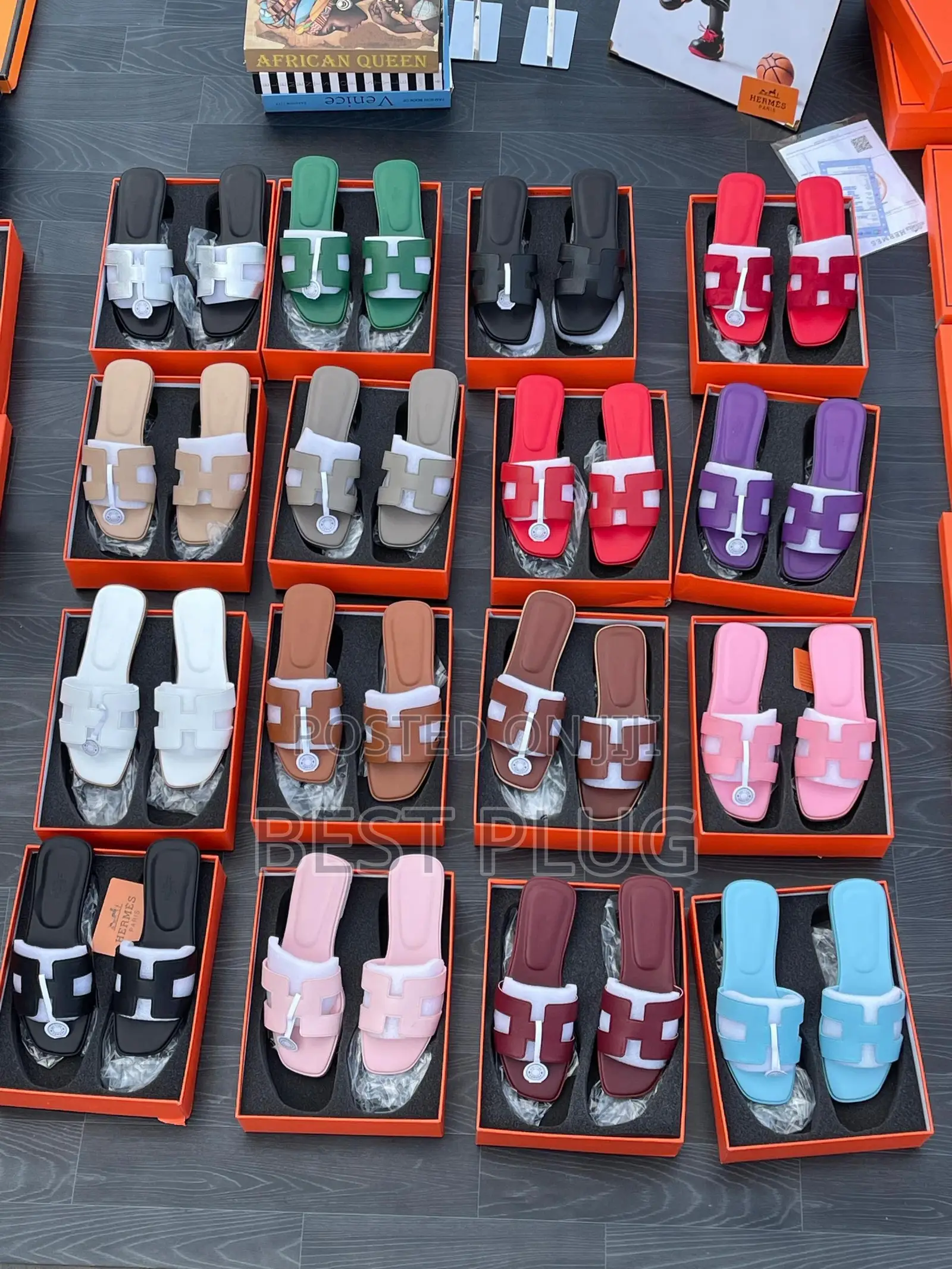 Original Hermes Slippers for Ladies