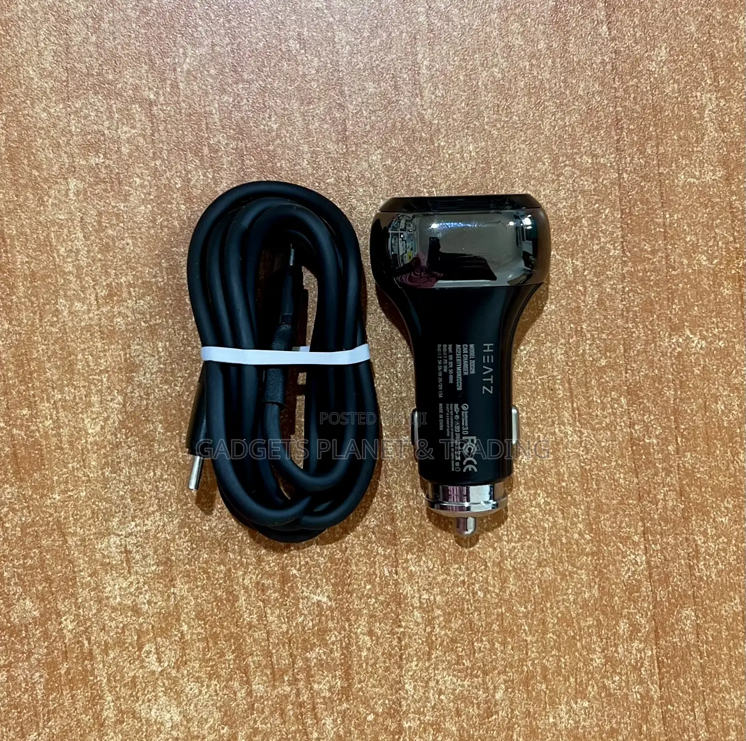 Heatz Dual Ports 36w Type-C Fast Car Charger - Zcc26