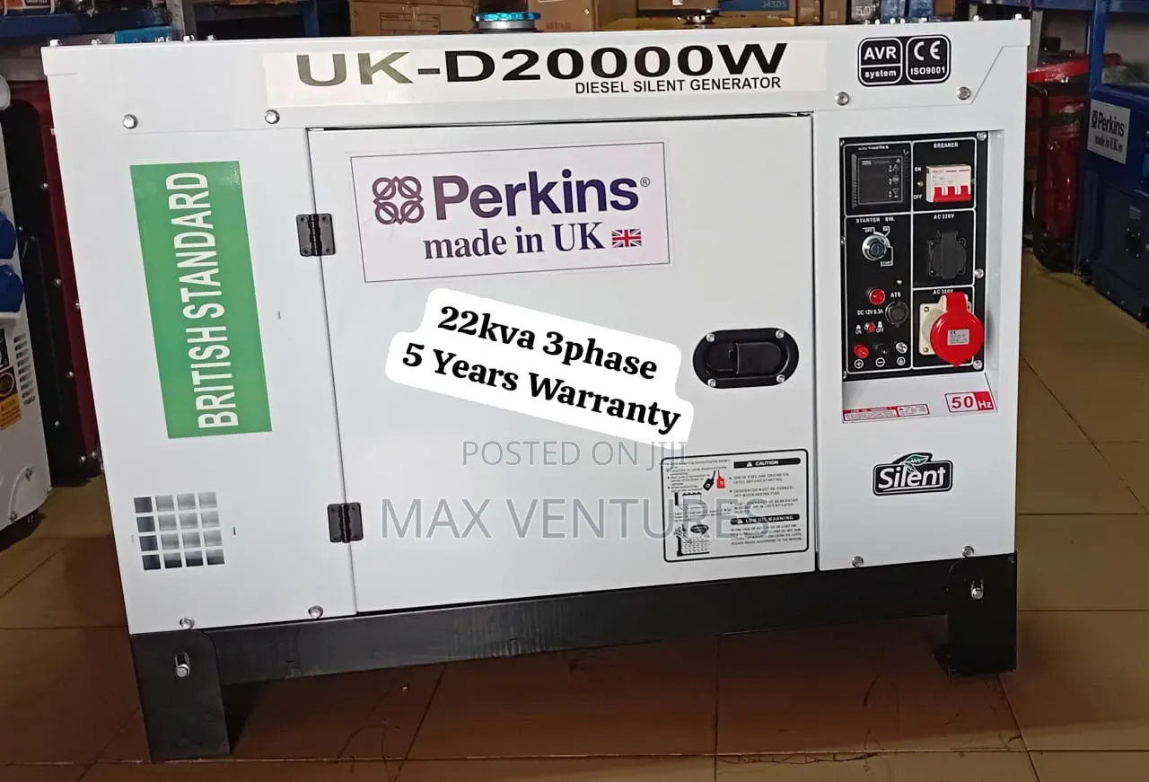 Premium 22kva Diesel Generator – 100% Copper Alternator 22kva