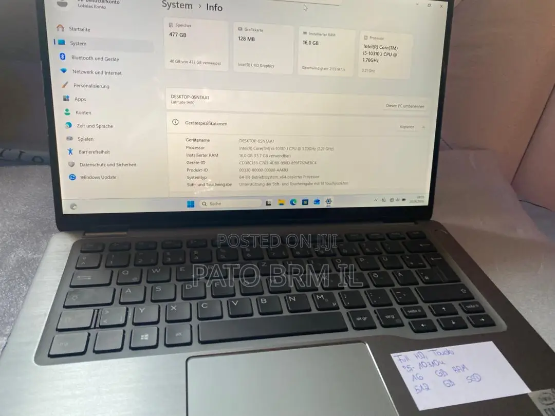 Laptop Dell Latitude 9410 16GB Intel Core i5 SSD 512GB