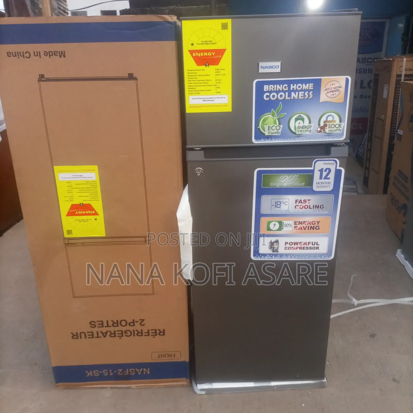 Nasco 108litres Top Freezer Refrigerator