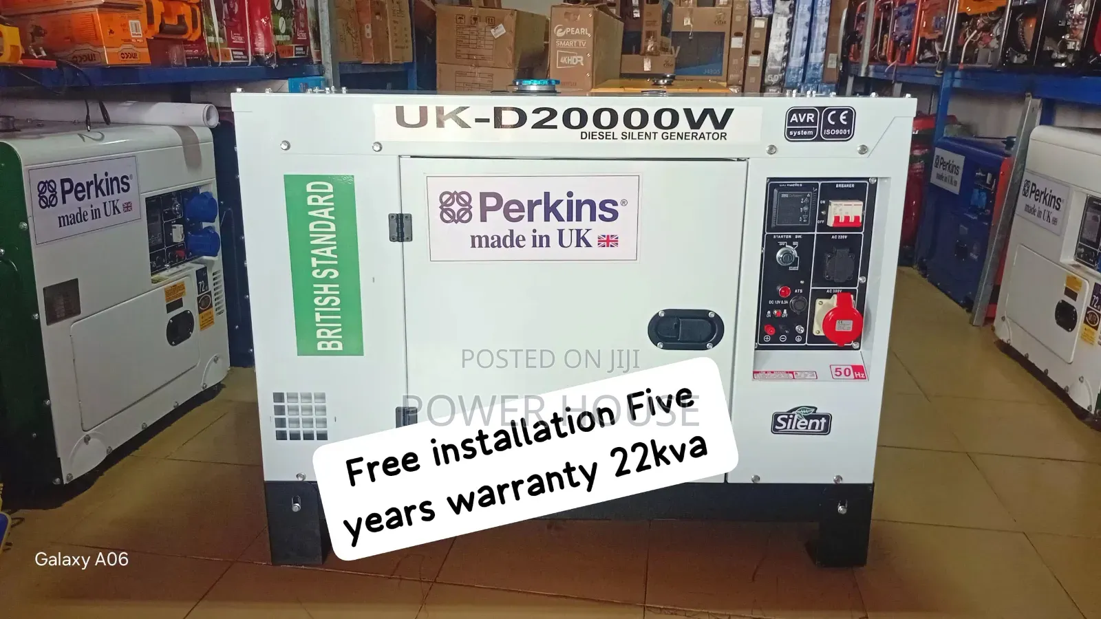 Electricity With the Reliable Perkins 22kva Diesel Generator.