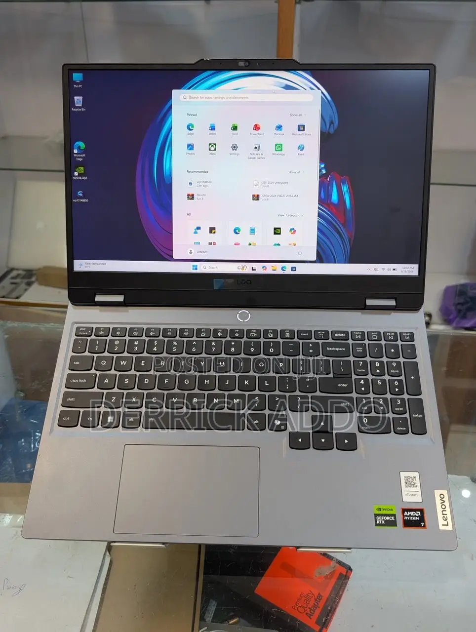 New Laptop Lenovo LOQ 15AHP10 16GB AMD Ryzen 7 SSD 1T
