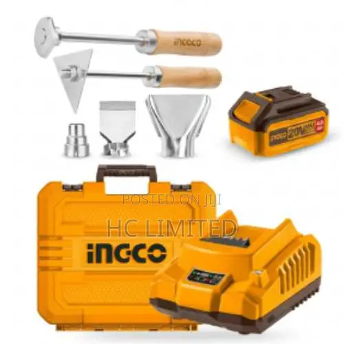 Ingco 20v Dual Heat Gun Combo Kit - Cosli240201