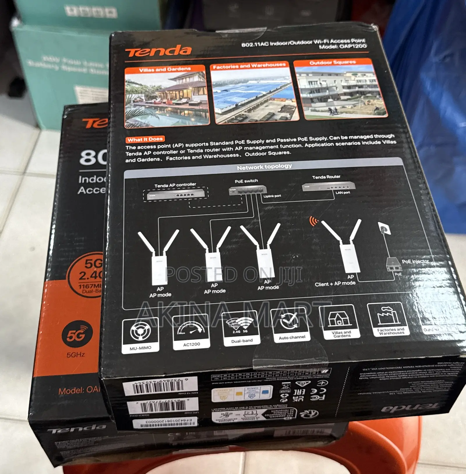 Tenda Oap1200 Access Point Oap1200 Outdoor Access Point