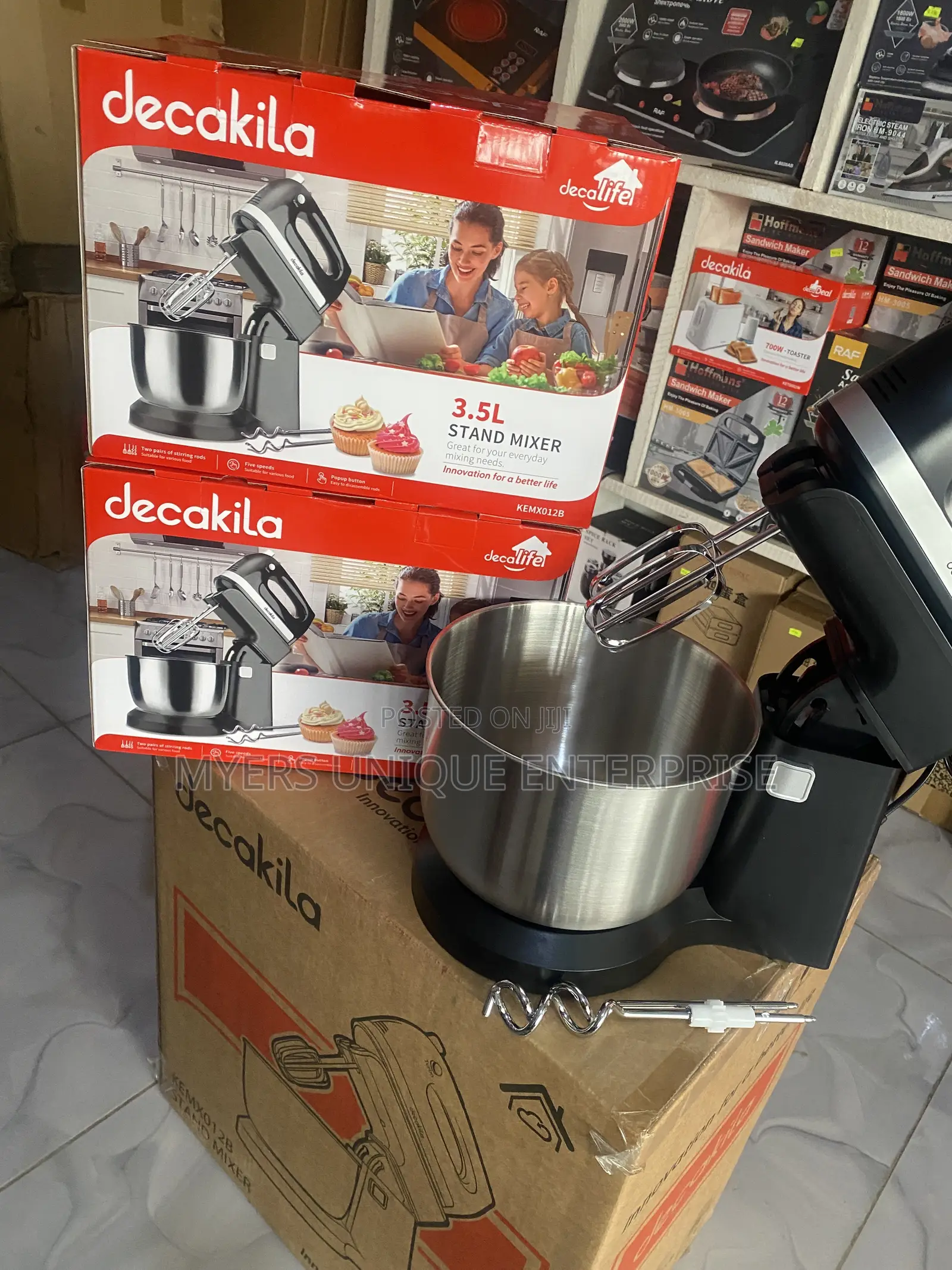 Decakila 3.5l Mixer(Stand)-Cake+Dough Bowl Set