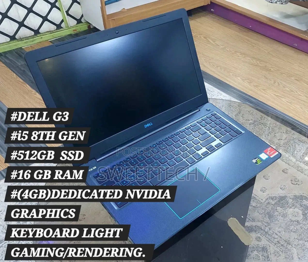 Laptop Dell G3 15 3590 16GB Intel Core i5 SSD 256GB
