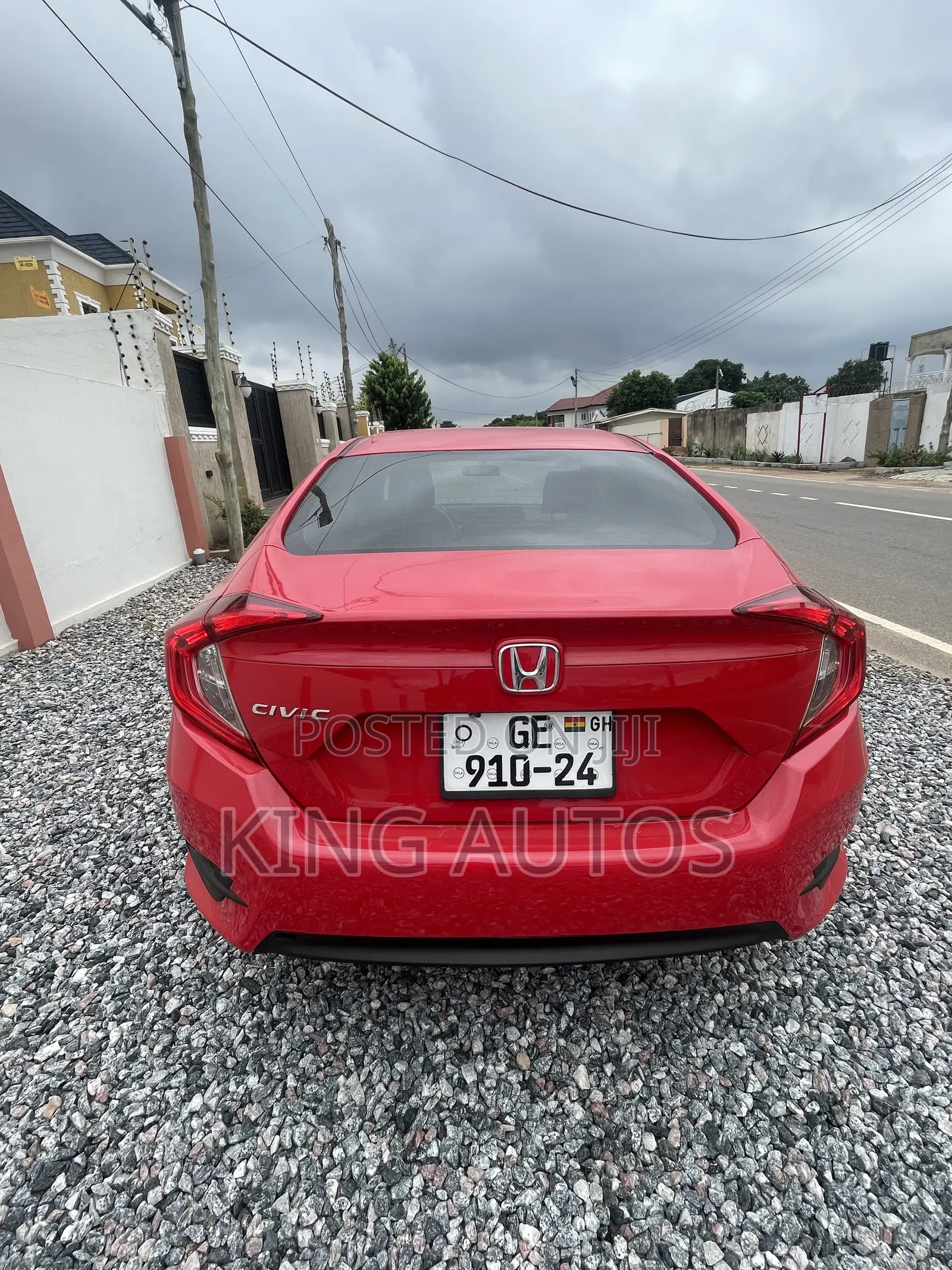 Honda Civic EX-L 4dr Sedan (1.5L 4cyl) 2017 Red