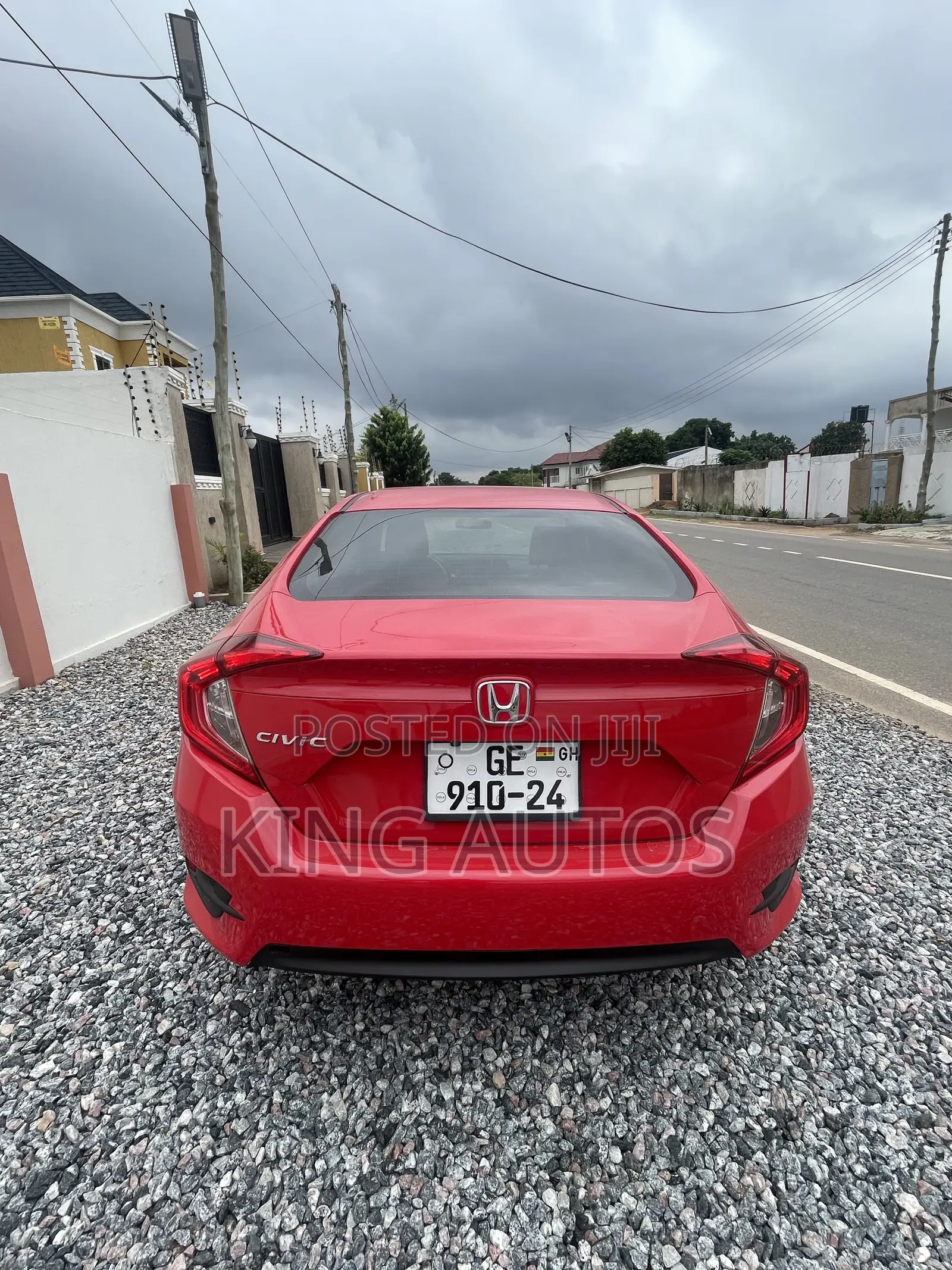 Honda Civic EX-L 4dr Sedan (1.5L 4cyl) 2017 Red