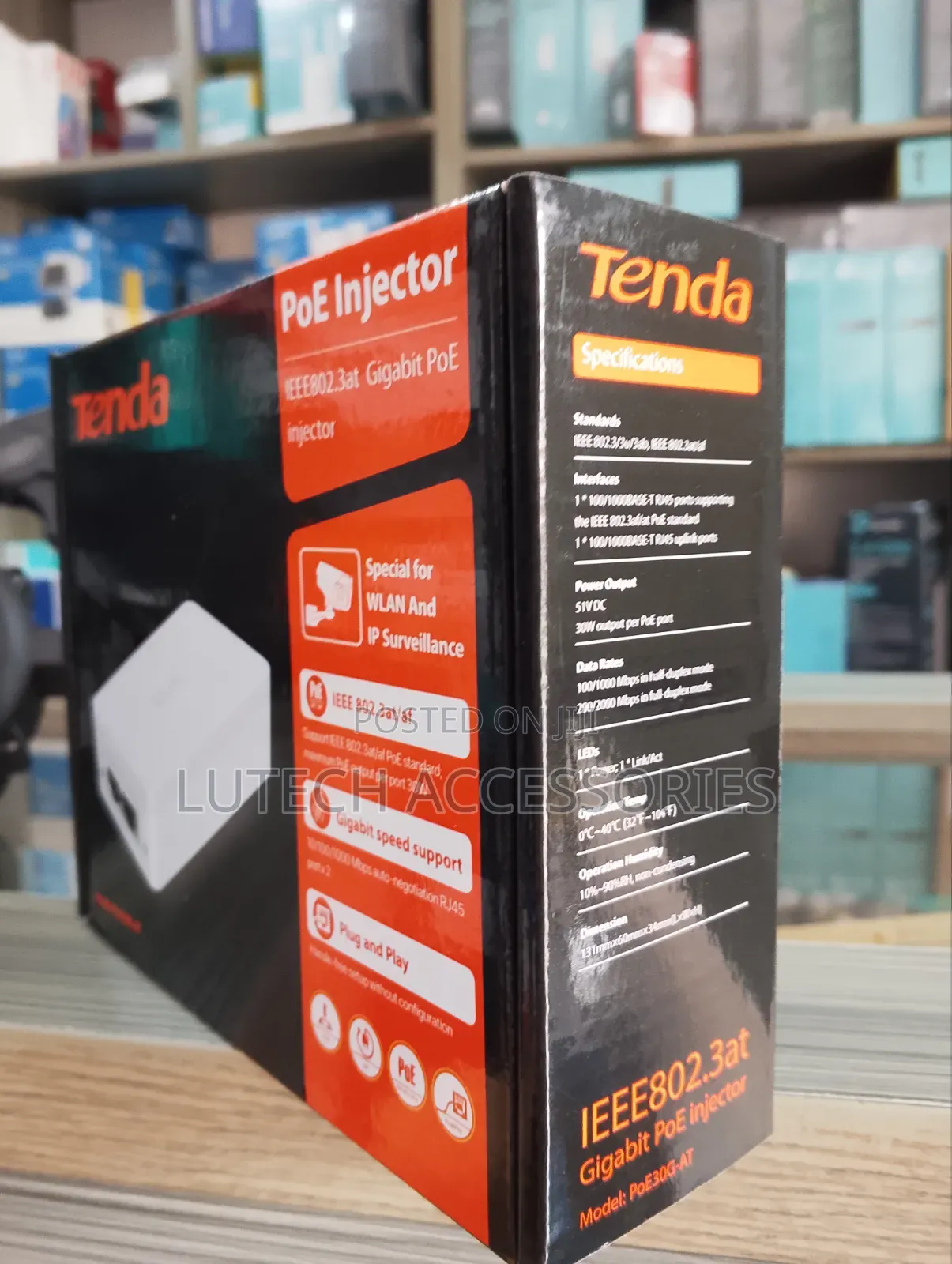 Tenda Ieee802.3at Gigabit Poe Injector/Tenda Poe30g-At