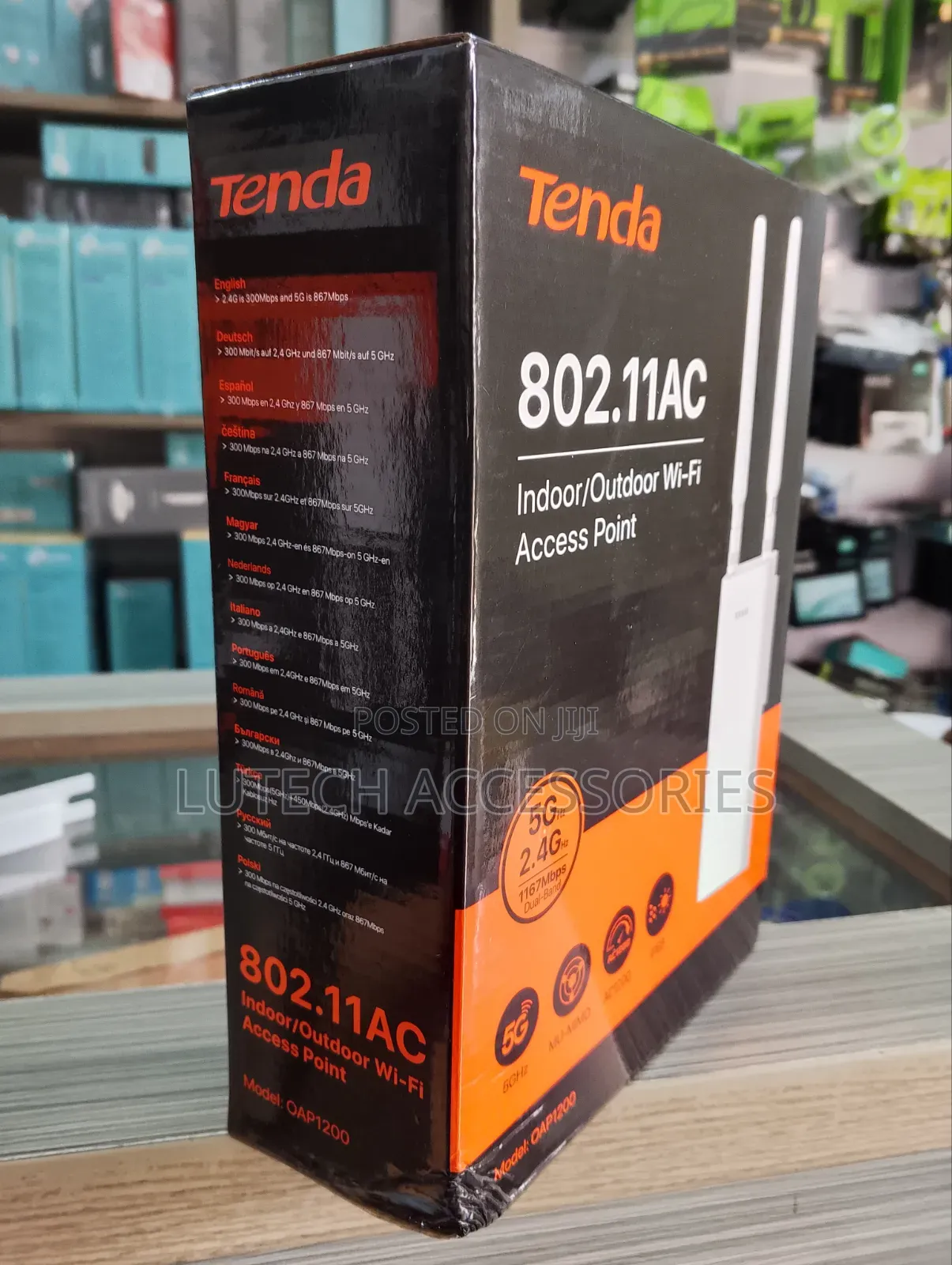 Tenda 802.11ac Indoor/Outdoor Wi-Fi Access Point/ Tenda Oap1200