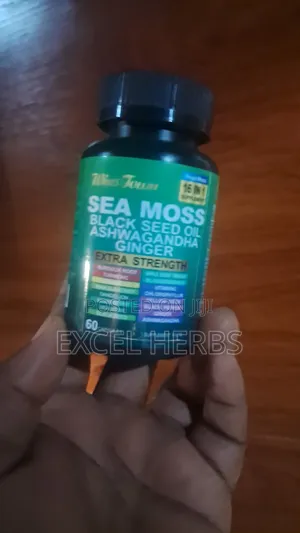 Sea Moss,Black Seed Oil,Ashwagandha,Ginger Capsules