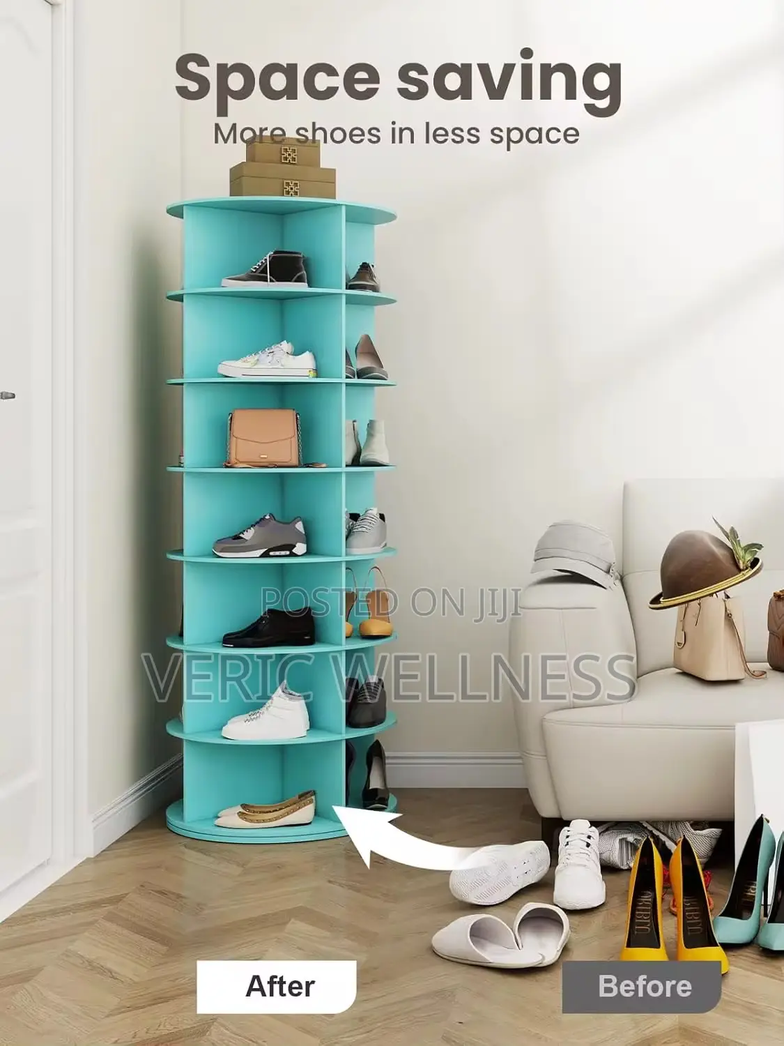 7tier Rotating Shoe Rack