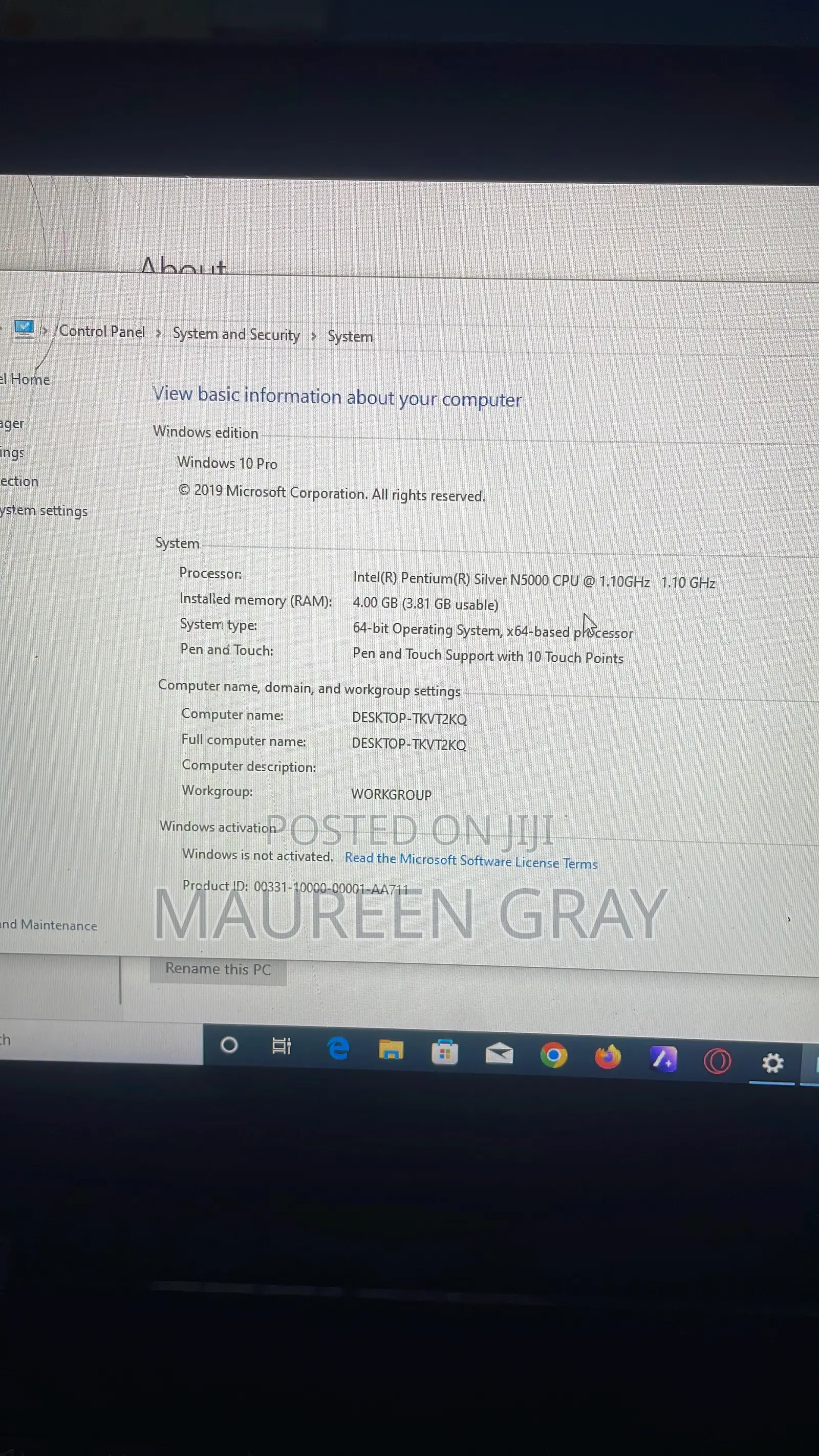 Laptop Lenovo 4GB Intel Pentium HDD 128GB