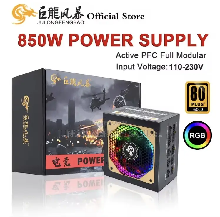 Dragon Storm 850w RGB Gaming Power Supply – Powerful Reliable