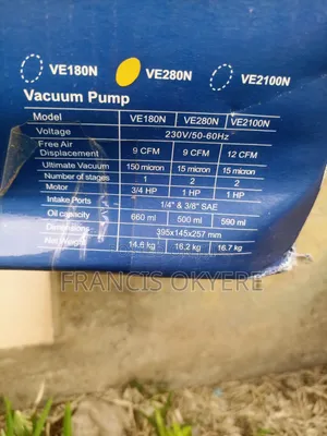 Value Ve280n Vacuum Pump