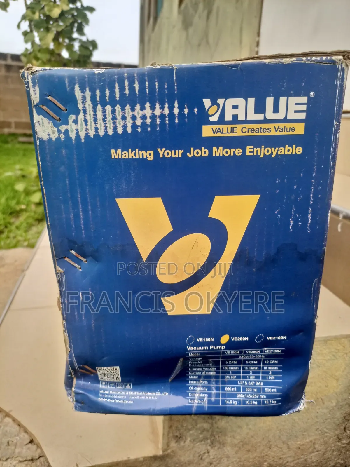 Value Ve280n Vacuum Pump