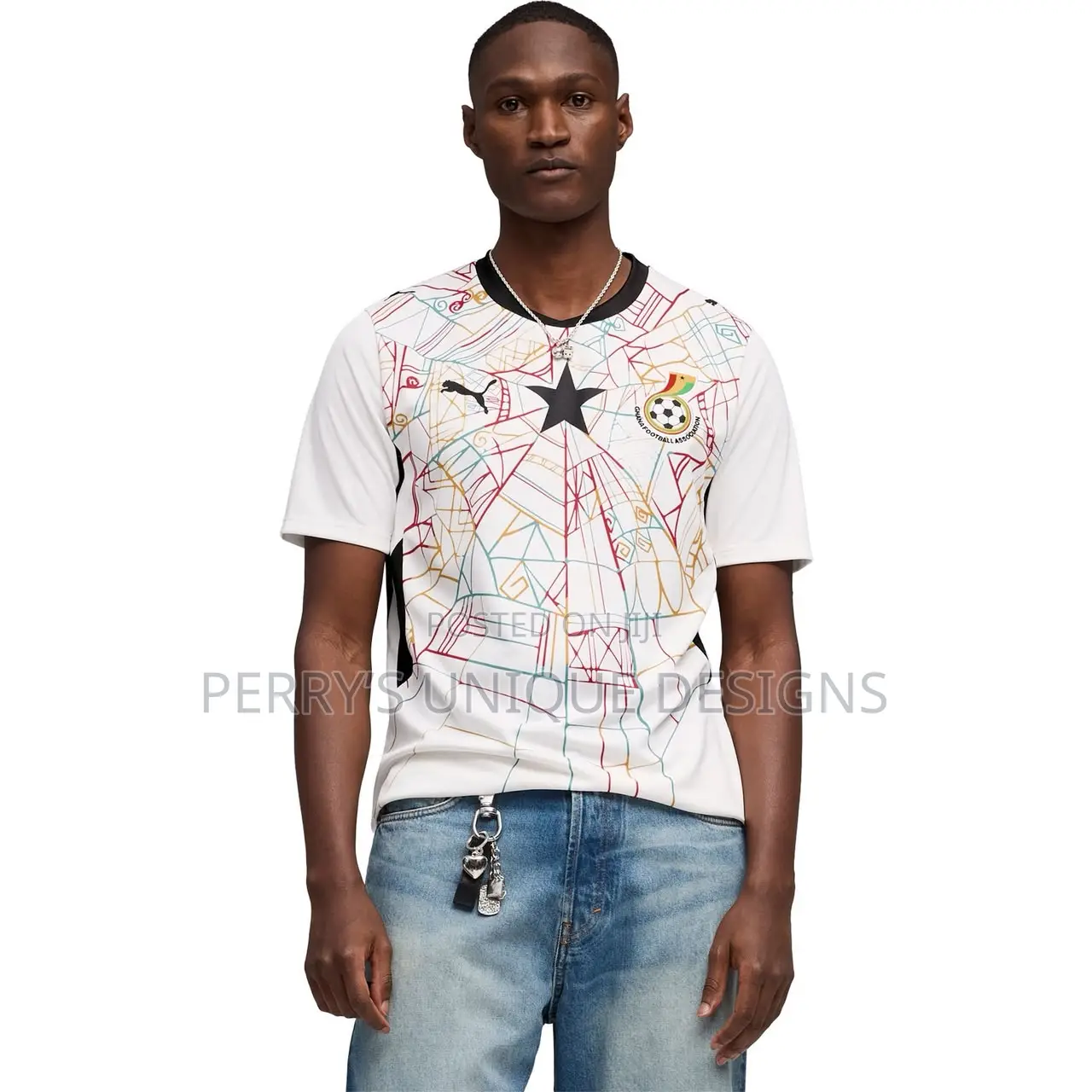Puma Ghana Black Stars 2026 World Cup Away Jersey With Customization