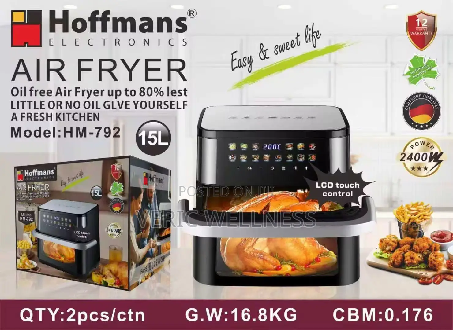 15litres Air Fryer