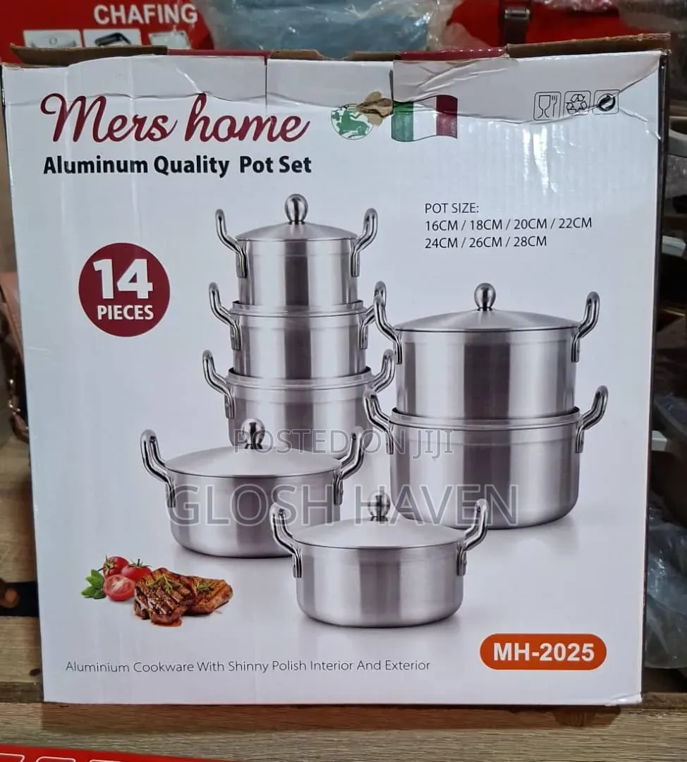 14pcs Aluminium Heavy Cookware Set