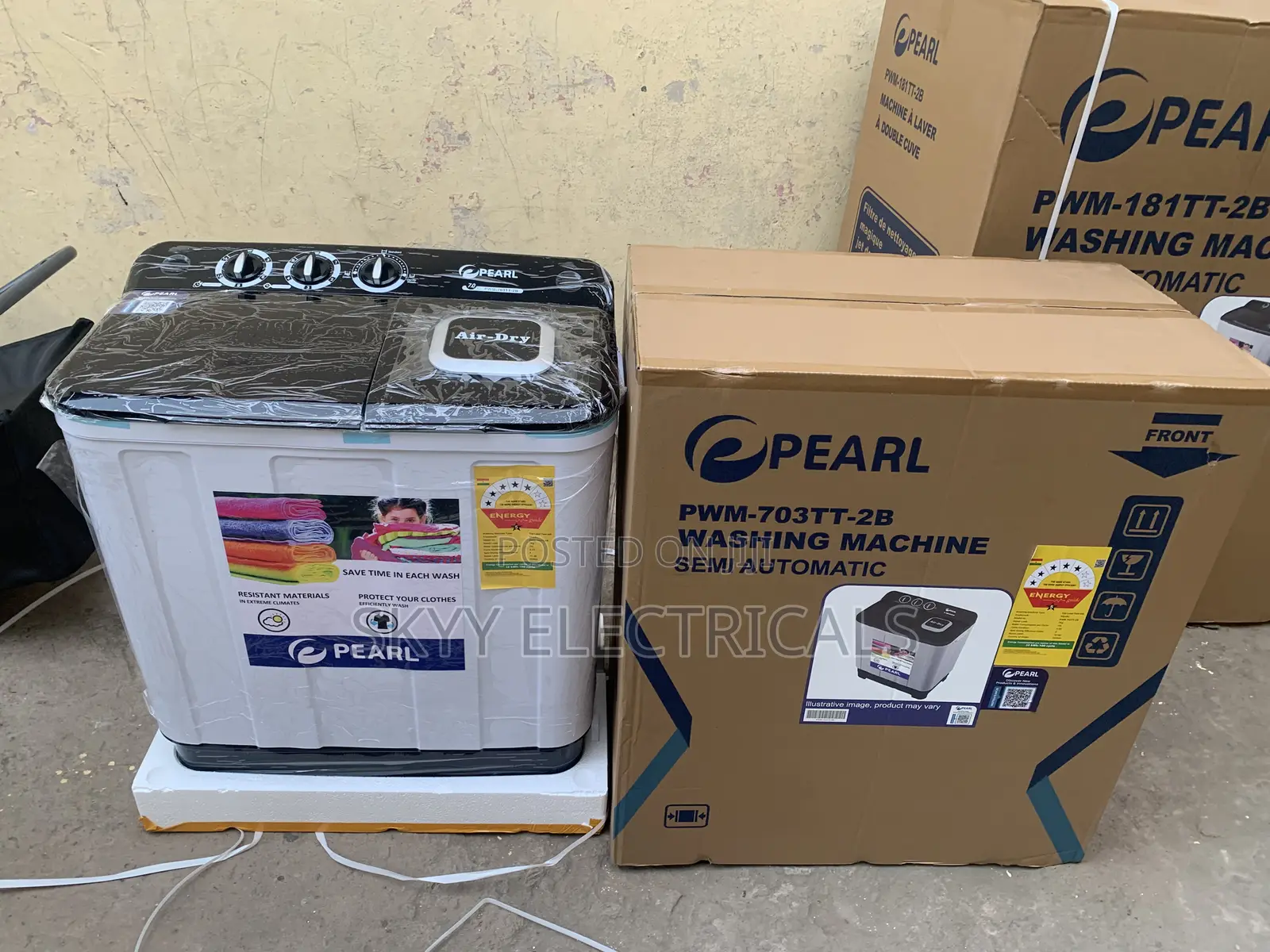 Massive Pearl 7kg Twintub Semi Auto Washing Machine