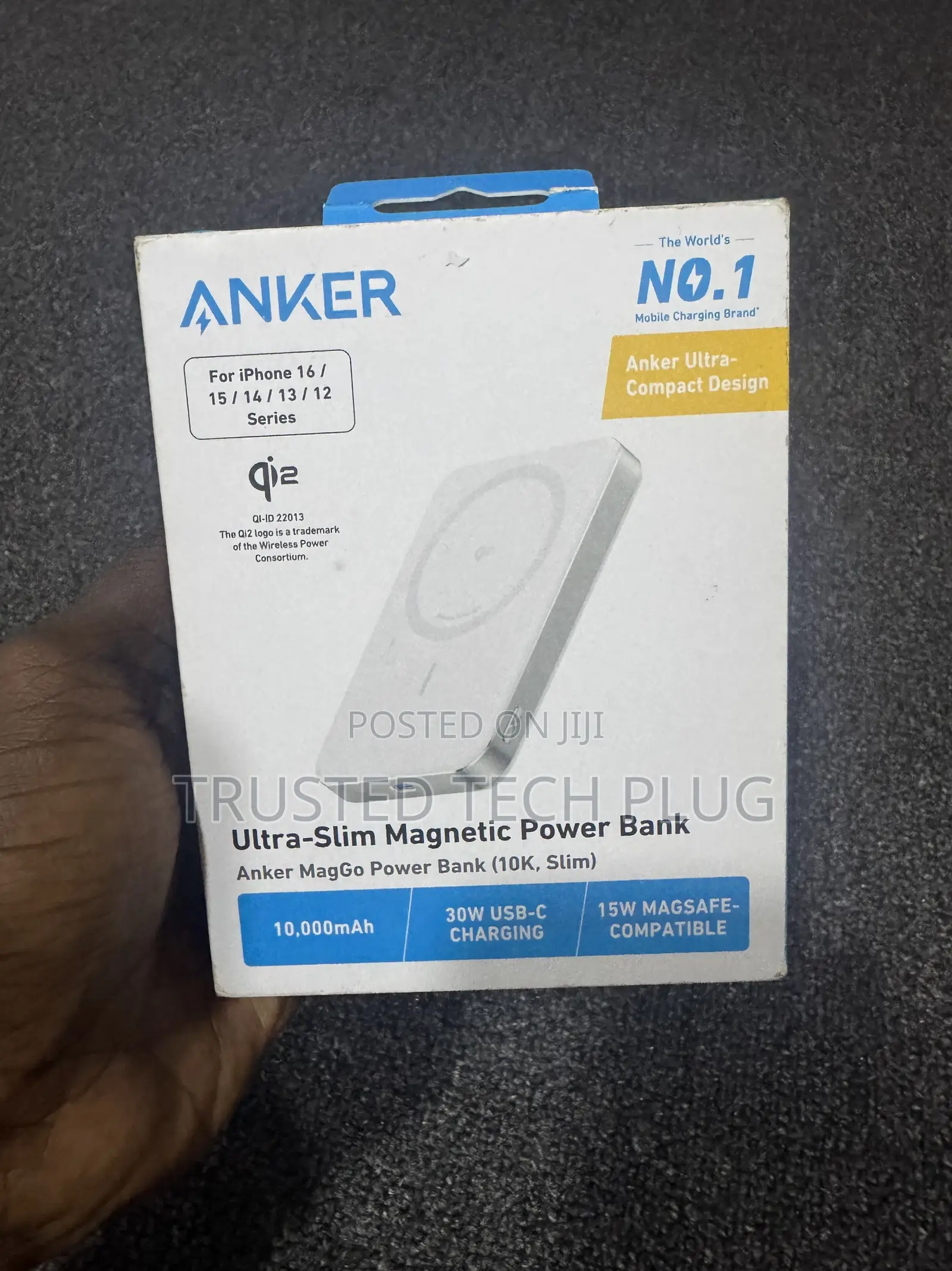 Anker Ultra Slim Magnetic Power Bank 10,000 Mah for Sale