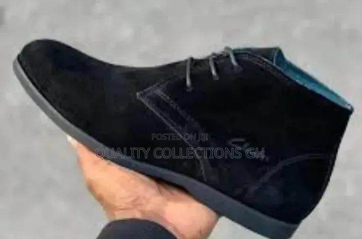 Black Suede Clarks Dessert Boots