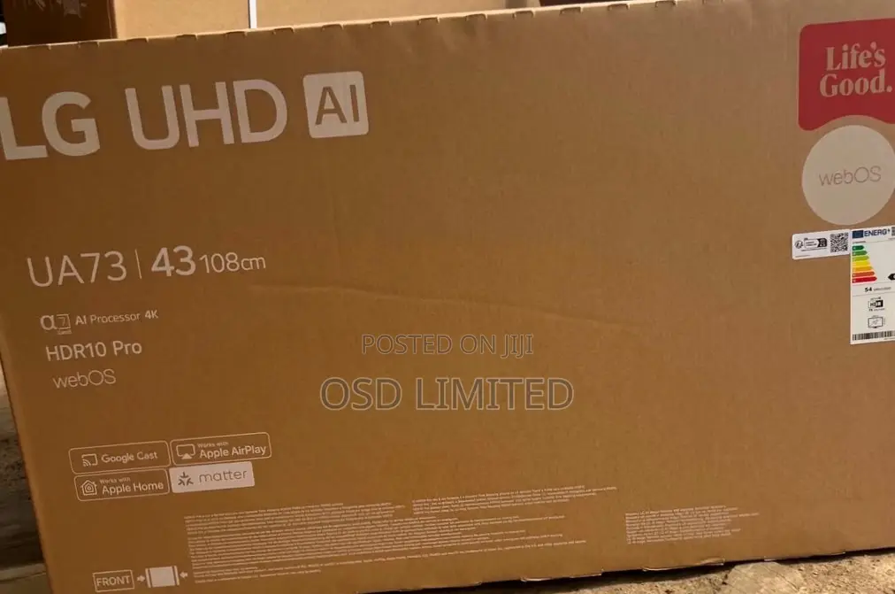 Crystal Clear Entertainment Lg 43" Ua73 Tv